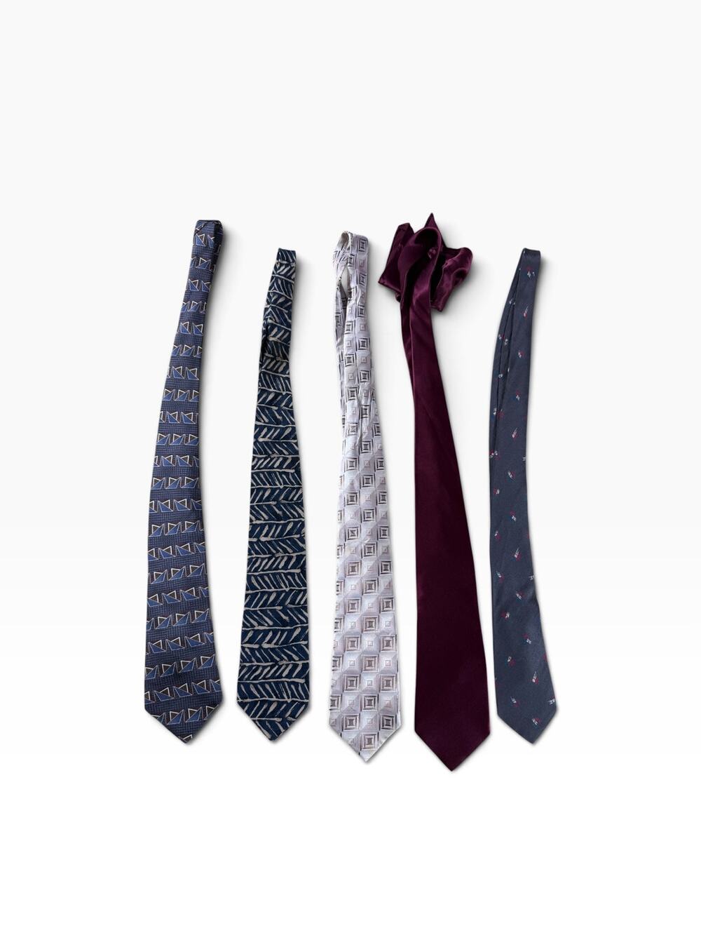 Men’s Necktie Lot 5 Phat Farm Arrow J Ferrar Leconezion Silk Vintage